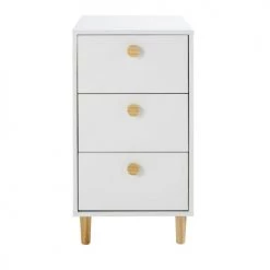 Maisons Du Monde Bureaux Enfant Caisson Pour Bureau Modulable 3 Tiroirs Blanc -Armoires enfant Soldes caisson pour bureau modulable 3 tiroirs blanc 1000 6 16 206369 11