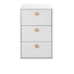 Maisons Du Monde Bureaux Enfant Caisson Pour Bureau Modulable 3 Tiroirs Blanc