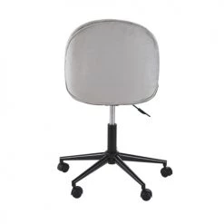 Maisons Du Monde Chaises De Bureau Enfant Chaise De Bureau à Roulettes Grise Et Métal Noir -Armoires enfant Soldes chaise de bureau a roulettes grise et metal noir 1000 14 14 225145 4