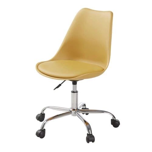 Maisons Du Monde Chaises De Bureau Enfant Chaise De Bureau à Roulettes Ocre 3 Maisons Du Monde Chaises De Bureau Enfant Chaise De Bureau à Roulettes Ocre