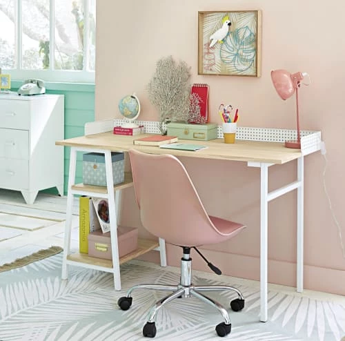 Maisons Du Monde Chaises De Bureau Enfant Chaise De Bureau à Roulettes Rose 6 Maisons Du Monde Chaises De Bureau Enfant Chaise De Bureau à Roulettes Rose – Image 5