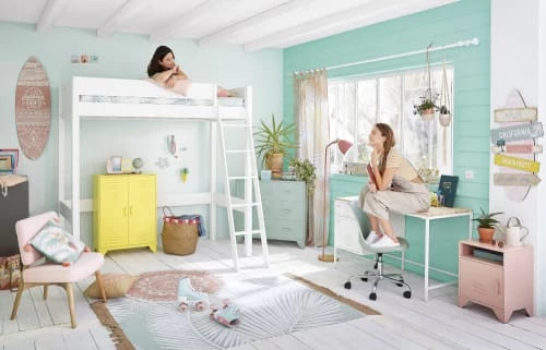 Maisons Du Monde Chaises De Bureau Enfant Chaise De Bureau à Roulettes Verte 8 Maisons Du Monde Chaises De Bureau Enfant Chaise De Bureau à Roulettes Verte – Image 6