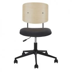 Armoires enfant Soldes -Armoires enfant Soldes chaise de bureau reglable gris anthracite et peuplier a roulettes 1000 9 23 216011 6