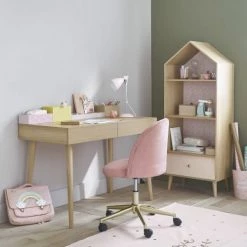 Maisons Du Monde Chaises De Bureau Enfant Chaise De Bureau Vintage à Roulettes En Velours Rose 13 Maisons Du Monde Chaises De Bureau Enfant Chaise De Bureau Vintage à Roulettes En Velours Rose -Armoires enfant Soldes chaise de bureau vintage a roulettes en velours rose 1000 7 36 206676 7