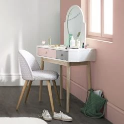 Maisons Du Monde Coiffeuses Coiffeuse Vintage Blanche Et Rose 10 Maisons Du Monde Coiffeuses Coiffeuse Vintage Blanche Et Rose -Armoires enfant Soldes coiffeuse vintage blanche et rose 1000 13 35 150259 9