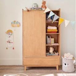 Maisons Du Monde Armoires Enfant Dressing 1 Porte Battante 1 Tiroir Marron -Armoires enfant Soldes dressing 1 porte battante 1 tiroir marron 1000 12 21 226095 4