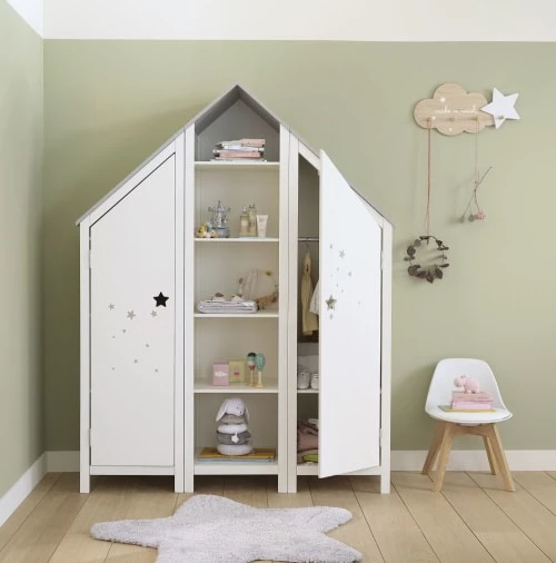 Maisons Du Monde Armoires Enfant Dressing 1 Porte Blanc 8 Maisons Du Monde Armoires Enfant Dressing 1 Porte Blanc – Image 6