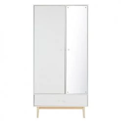 Maisons Du Monde Rangements Ados Dressing 2 Portes 1 Tiroir Blanc