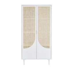 Maisons Du Monde Armoires Enfant Dressing 2 Portes Battantes Blanc Cannage En Rotin Beige -Armoires enfant Soldes dressing 2 portes battantes blanc cannage en rotin beige lagos 1000 8 13 226210 1