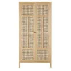 Maisons Du Monde Armoires Enfant Dressing 2 Portes Battantes Vert Foncé -Armoires enfant Soldes dressing 2 portes battantes cannage en rotin beige chamarel 1000 15 27 226183 1 1