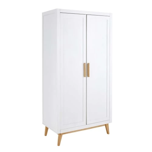 Maisons Du Monde Armoires Enfant Dressing 2 Portes Blanc 4 Maisons Du Monde Armoires Enfant Dressing 2 Portes Blanc – Image 2