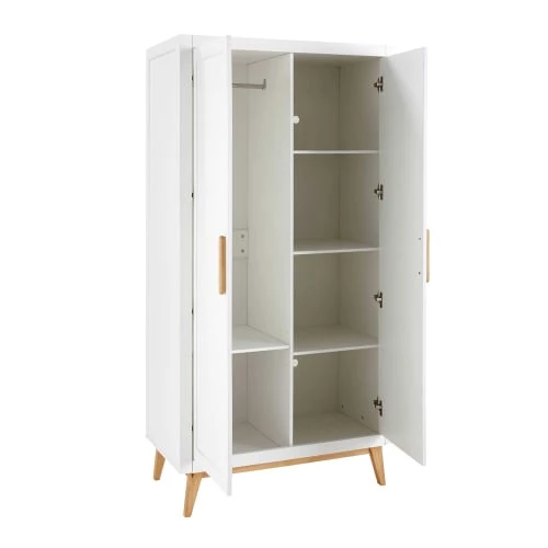 Maisons Du Monde Armoires Enfant Dressing 2 Portes Blanc 5 Maisons Du Monde Armoires Enfant Dressing 2 Portes Blanc – Image 3