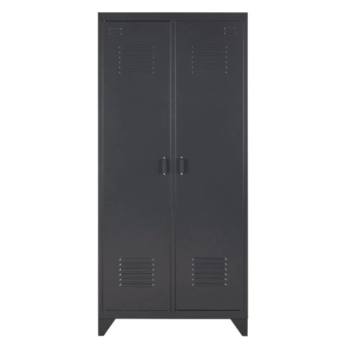 Maisons Du Monde Armoires Enfant Dressing 2 Portes En Métal Gris Anthracite 3 Maisons Du Monde Armoires Enfant Dressing 2 Portes En Métal Gris Anthracite