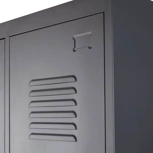 Maisons Du Monde Armoires Enfant Dressing 2 Portes En Métal Gris Anthracite 6 Maisons Du Monde Armoires Enfant Dressing 2 Portes En Métal Gris Anthracite – Image 4