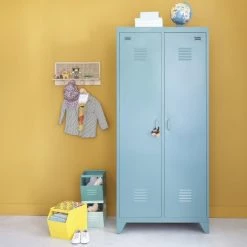 Maisons Du Monde Armoires Enfant Dressing 2 Portes En Métal Vert Foncé -Armoires enfant Soldes dressing 2 portes en metal vert fonce 1000 2 38 205940 4