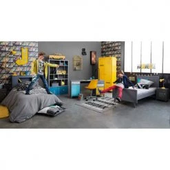 Maisons Du Monde Dressings Dressing à Roulettes 2 Portes En Métal Jaune 11 Maisons Du Monde Dressings Dressing à Roulettes 2 Portes En Métal Jaune -Armoires enfant Soldes dressing a roulettes 2 portes en metal jaune 1000 5 8 135308 5