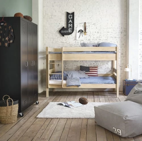 Maisons Du Monde Dressings Dressing à Roulettes 3 Portes En Métal Noir 6 Maisons Du Monde Dressings Dressing à Roulettes 3 Portes En Métal Noir – Image 5