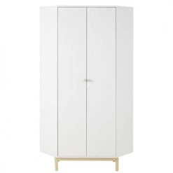 Maisons Du Monde Armoires Enfant Dressing D'angle 2 Portes Battantes Blanc