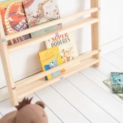 Crochetts Bibliothèques Et étagères Enfant Étagère à Livres Montessori Angela Pin Naturel -Armoires enfant Soldes etagere a livres montessori angela pin naturel 3