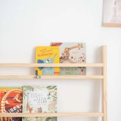 Crochetts Bibliothèques Et étagères Enfant Étagère à Livres Montessori Clara Pin Naturel -Armoires enfant Soldes etagere a livres montessori clara pin naturel 3