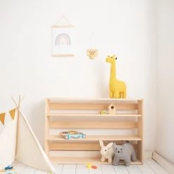 Crochetts Bibliothèques Et étagères Enfant Étagère à Livres Montessori Lara Pin Naturel -Armoires enfant Soldes etagere a livres montessori lara pin naturel 2