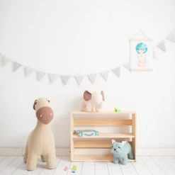 Crochetts Bibliothèques Et étagères Enfant Étagère à Livres Montessori Mara Pin Naturel -Armoires enfant Soldes etagere a livres montessori mara pin naturel 2