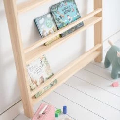 Crochetts Bibliothèques Et étagères Enfant Étagère à Livres Montessori Vega Pin Naturel -Armoires enfant Soldes etagere a livres montessori vega pin naturel 4