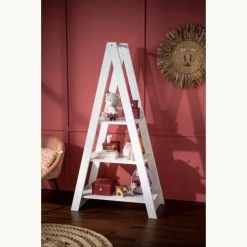 Sauthon Bibliothèques Et étagères Enfant Etagère Bibliothèque 45x170x91cm Blanc 8 Sauthon Bibliothèques Et étagères Enfant Etagère Bibliothèque 45x170x91cm Blanc -Armoires enfant Soldes etagere bibliotheque 45x170x91cm blanc 2