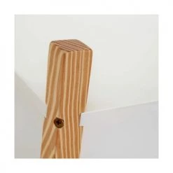 Wadiga Bibliothèques Et étagères Enfant Étagère Bibliothèque Chambre Enfant 2 étages Blanc Et Bois 70x30x77cm -Armoires enfant Soldes etagere bibliotheque chambre enfant 2 etages blanc et bois 70x30x77cm 2