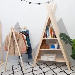 RNT By Really Nice Things Bibliothèques Et étagères Enfant Étagère Bibliothèque En Pin Massif Couleur Naturel Forme De Tipi 9 RNT By Really Nice Things Bibliothèques Et étagères Enfant Étagère Bibliothèque En Pin Massif Couleur Naturel Forme De Tipi -Armoires enfant Soldes etagere bibliotheque en pin massif couleur naturel forme de tipi 1