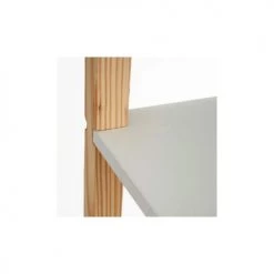 Wadiga Bibliothèques Et étagères Enfant Étagère Chambre Enfant 3 étages Blanc Et Bois - 60x30x76cm -Armoires enfant Soldes etagere chambre enfant 3 etages blanc et bois 60x30x76cm 3