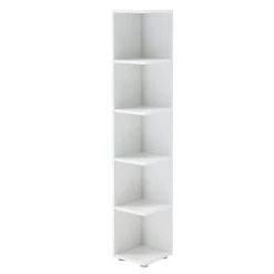 Casâme Bibliothèques Et étagères Enfant Etagère D'Angle 5 Niveaux H142 Cm - Marron -Armoires enfant Soldes etagere d angle 5 niveaux h142 cm blanc