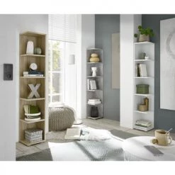 Casâme Bibliothèques Et étagères Enfant Etagère D'Angle 5 Niveaux H142 Cm - Marron -Armoires enfant Soldes etagere d angle 5 niveaux h142 cm marron 1