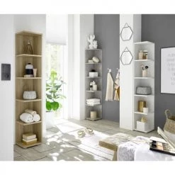 Casâme Bibliothèques Et étagères Enfant Etagère D'Angle 5 Niveaux H142 Cm - Marron -Armoires enfant Soldes etagere d angle 5 niveaux h142 cm marron 4