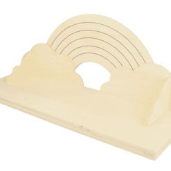 Artemio Bibliothèques Et étagères Enfant Étagère En Bois Enfant Arc-en-ciel L40cm -Armoires enfant Soldes etagere en bois enfant arc en ciel l40cm 2