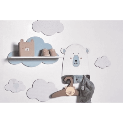 Artemio Bibliothèques Et étagères Enfant Étagère En Bois Enfant Nuage L39cm -Armoires enfant Soldes etagere en bois enfant nuage l39cm 2
