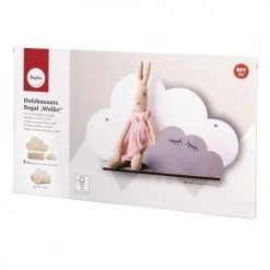 Youdoit Bibliothèques Et étagères Enfant Étagère En Bois Nuage 35x21x10cm -Armoires enfant Soldes etagere en bois nuage 35x21x10cm 3