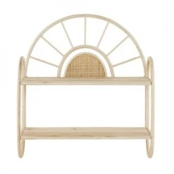 Maisons Du Monde Bibliothèques Et étagères Enfant Etagère En Rotin Et Bois De Sapin Beige