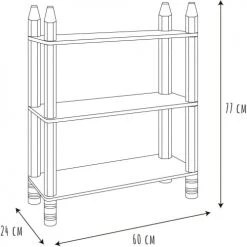 The Home Deco Kids Bibliothèques Et étagères Enfant Etagère Enfant 3 Plateaux Crayons -Armoires enfant Soldes etagere enfant 3 plateaux crayons 3