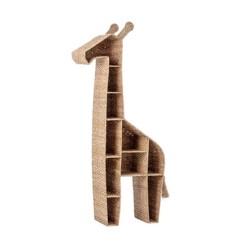 Maison Et Styles Bibliothèques Et étagères Enfant Etagère Girafe 46x25,5x148 Cm En Rotin Naturel 6 Maison Et Styles Bibliothèques Et étagères Enfant Etagère Girafe 46x25,5x148 Cm En Rotin Naturel – Image 4