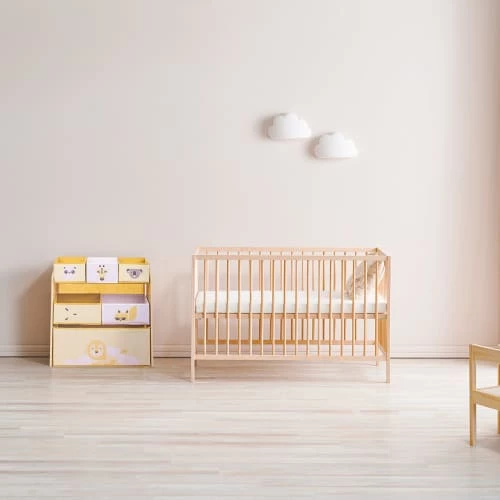 Beeloom Bibliothèques Et étagères Enfant Etagère Multifonctionnelle Pour Enfants En Bois Naturel Jaune 7 Beeloom Bibliothèques Et étagères Enfant Etagère Multifonctionnelle Pour Enfants En Bois Naturel Jaune – Image 6