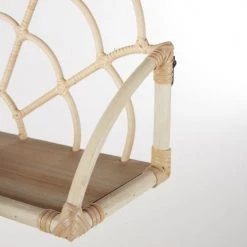 Maisons Du Monde Bibliothèques Et étagères Enfant Etagère Murale En Rotin Et Bois De Sapin Beige -Armoires enfant Soldes etagere murale en rotin et bois de sapin beige 1000 4 19 226257 3