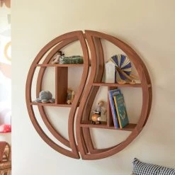 Tikamoon Bibliothèques Et étagères Enfant Etagère Murale Enfant En Teck Massif -Armoires enfant Soldes etagere murale enfant en teck massif 3