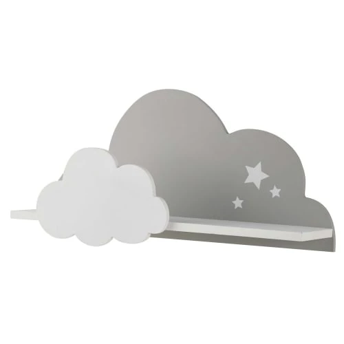 Maisons Du Monde Bibliothèques Et étagères Enfant Étagère Murale Nuage Blanche Et Grise 4 Maisons Du Monde Bibliothèques Et étagères Enfant Étagère Murale Nuage Blanche Et Grise – Image 2