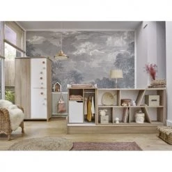 Galipette Bibliothèques Et étagères Enfant Etagère Nichoir Chêne Blanc -Armoires enfant Soldes etagere nichoir chene blanc 4