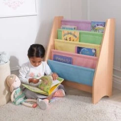 KidKraft Bibliothèques Et étagères Enfant Etagère Tissus Pastel Rangement Livres -Armoires enfant Soldes etagere tissus pastel rangement livres 4