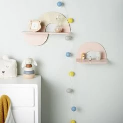 Maisons Du Monde Bibliothèques Et étagères Enfant Etagères Arcs De Cercle Beiges Et Roses (x2) -Armoires enfant Soldes etageres arcs de cercle beiges et roses x2 1000 7 17 225886 1