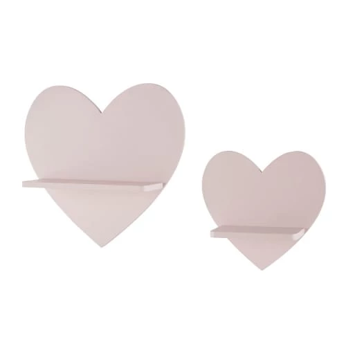 Maisons Du Monde Bibliothèques Et étagères Enfant Etagères En Bois De Peuplier Rose (x2) 4 Maisons Du Monde Bibliothèques Et étagères Enfant Etagères En Bois De Peuplier Rose (x2) – Image 2