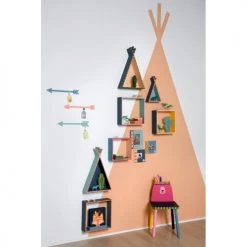 Artemio Bibliothèques Et étagères Enfant Étagères En Bois Enfant Tipi H45cm Et H26cm -Armoires enfant Soldes etageres en bois enfant tipi h45cm et h26cm 2