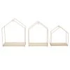 The Home Deco Factory Bibliothèques Et étagères Enfant Étagères Filaires Maison Rose - Lot De 3 -Armoires enfant Soldes etageres filaires maison rose lot de 3